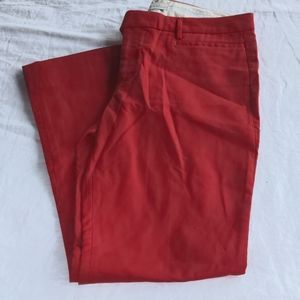 Gap Trousers cotton bright red Pants 10